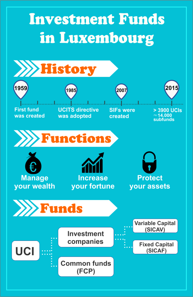 Why open an investment fund in Luxembourg?
The Grand Duchy of Luxembourg has a high concentration of expats, foreign employees and investors. The multinational climate is also aided by the three national languages to which English is added as a commonly used language in the business sector.
Luxembourg is an important financial centre with a highly developed regime for investment funds. The undertakings for collective investments are authorized and supervised by the Commission for the Supervision of the Financial Sector (CSSF). It is also important to know that the financial sector is the most representative for the Luxembourg’s Gross Domestic Product (GDP), as it contributes at the local economy with a quarter of the total GDP. The businessmen interested in investing in Luxembourg can receive assistance on this matter from our team of financial experts.
Which are the main types of investment funds in Luxembourg?
The main types of investment funds in Luxembourg are:
sub-funds of Luxembourg investments funds – they are set up as umbrella funds that have the main advantage that the investors can run multiple investment strategies at the same time;
undertakings for collective investments (UCI) – regulated under the Law of December 17th, 2010, known as the UCI Law;
UCITS (undertakings for collective investment in transferable securities) – Luxembourg is the first country that implemented the UCITS legislation;
alternative investment funds (AIFs), which can be further set up as hedge funds, real estate investment funds, private equity funds and others.
We invite businessmen to read a few interesting and useful details about the types of investment funds that can be opened in Luxembourg: 